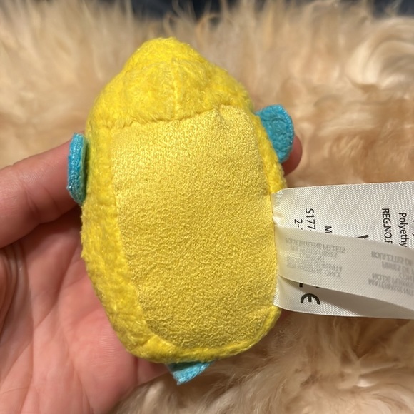 Disney Little Mermaid Flounder Tsum Tsum Fluffy Pillow Plush Toy - Picture 4 of 5